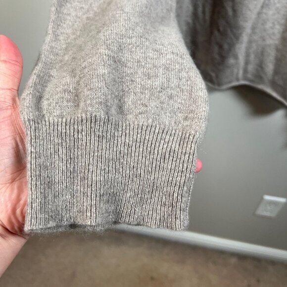 Inhabit Cashmere Collared Sweater Mens Size XXL Brown Classic Preppy *Flaw - Picture 5 of 9